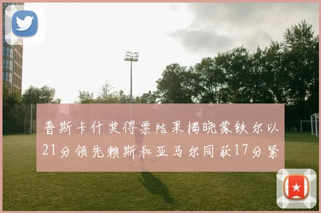 普斯卡什奖得票结果揭晓蒙铁尔以21分领先赖斯和亚马尔同获17分紧随其后